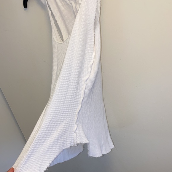 NEW White waffle Henley tank top. - Picture 6 of 12